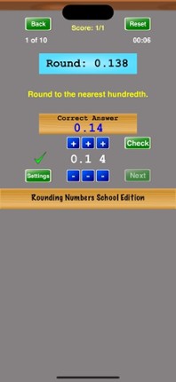 Rounding Numbers School screenshot
