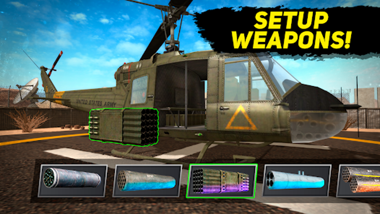 Desert Helicopter Strike 3D screenshot