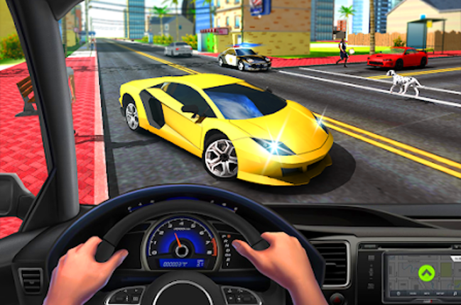 Racing Car: Highway Traffic Image