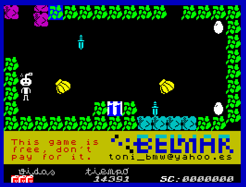 Games like Belmar (ZX Spectrum 48K) + map + cheats