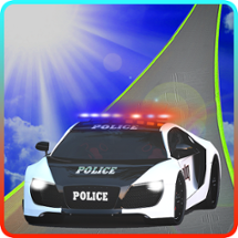 Police car impossible stunt tracks Image