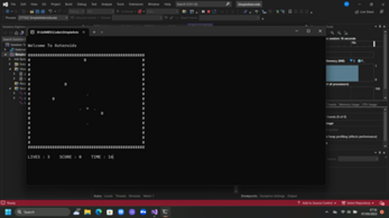 SimpleAsteroids screenshot