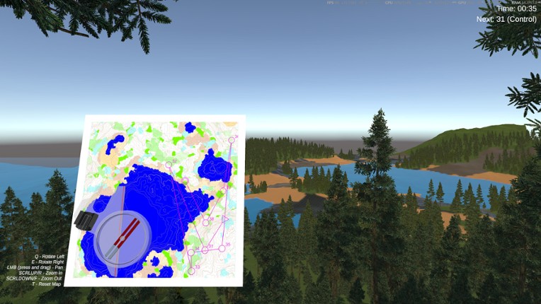 Infinite Orienteering: The Hiker's Path screenshot