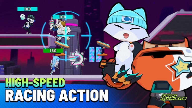 Neon Runners: Craft & Dash screenshot