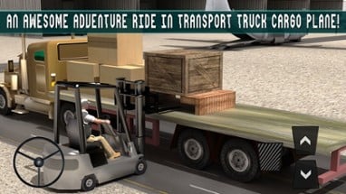 Transport Truck Cargo Plane 3D Image