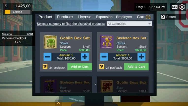 Figurine Shop Simulator screenshot