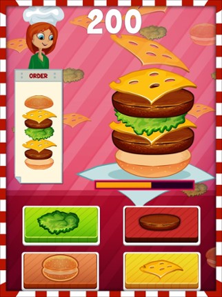 Christmas Burger Maker - Cooking Game for kids screenshot