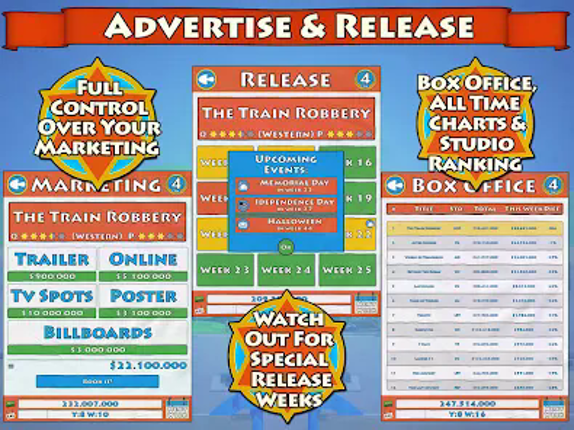 Hollywood Studios-Movie Tycoon screenshot