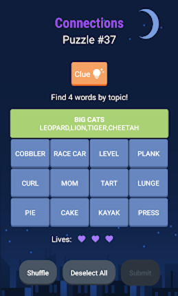 Connections: Group words screenshot