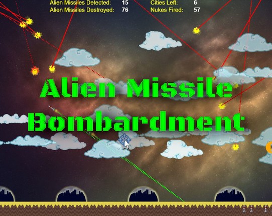 Alien Missile Bombardment Game Cover