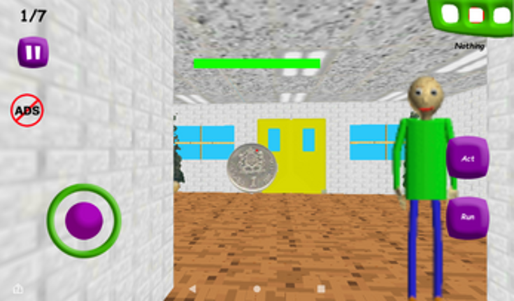 Baldi but Minecraft floor screenshot