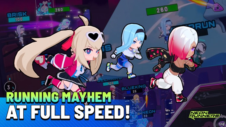 Neon Runners: Craft & Dash screenshot