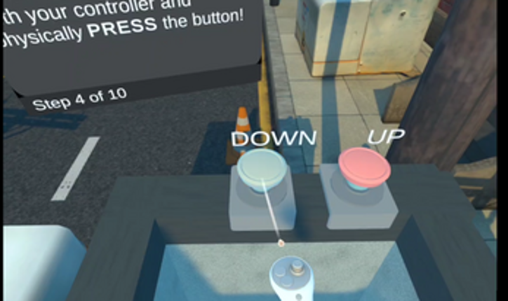 VR Bucket Truck Training with Haptic Feedback Vest Image