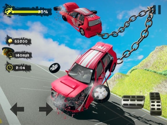 Chained Car Crash Beam Driving screenshot