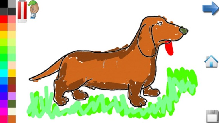 Coloring Book for Toddlers: Dogs ! Color your favorite Puppy coloring pages - FREE app screenshot