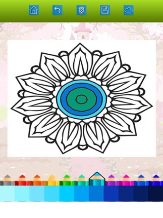 Coloring Books Mandala Adult Games For Relax screenshot