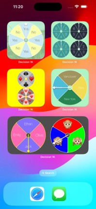 Decision Widget screenshot