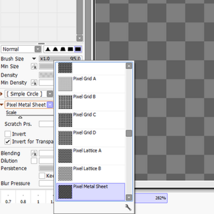 Dithering brushes for PaintToolSai Image