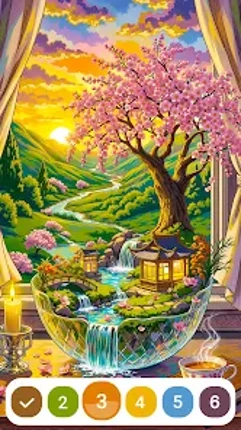Magic Fantasy Paint by Numbers Image