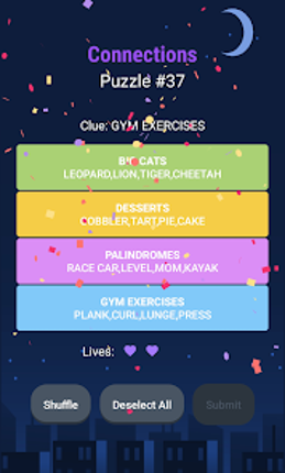 Connections: Group words screenshot