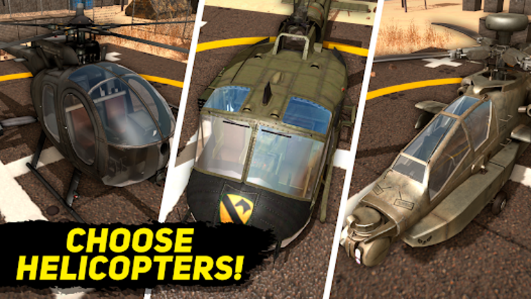 Desert Helicopter Strike 3D screenshot