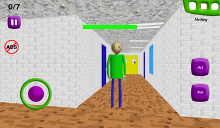 Baldi but Minecraft floor screenshot