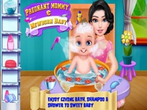 Pregnant Mommy &amp; Newborn Baby Image