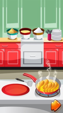 Spicy chicken wings maker – A fried chicken cooking &amp; junk food cafeteria game screenshot