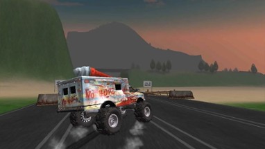 Truck Driving Zombie Road Kill Image