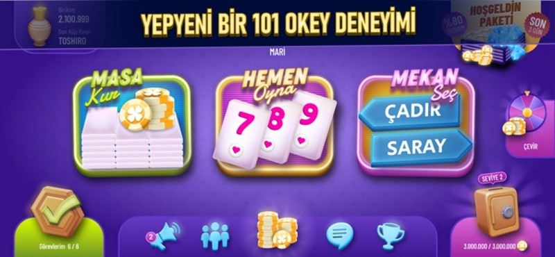 101 Okey Canli - Online Rummy screenshot