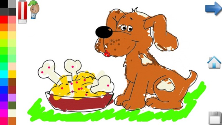 Coloring Book for Toddlers: Dogs ! Color your favorite Puppy coloring pages - FREE app screenshot