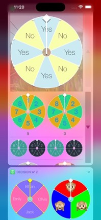Decision Widget screenshot