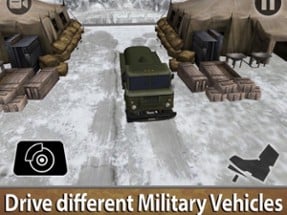 Driving ArmyTruck Hill Road Image