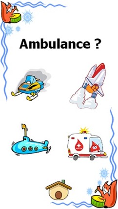 Easy car games and public transportation daily english words screenshot