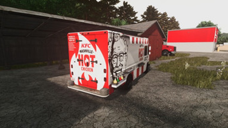 FS25 - KFC Food Truck Decoration Image