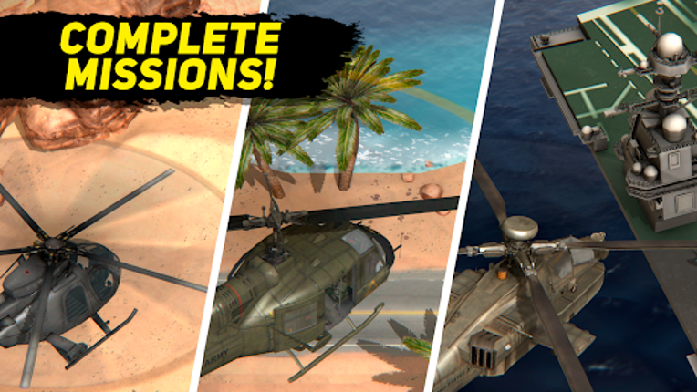 Desert Helicopter Strike 3D Image