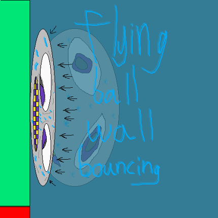 Flying Ball Wall Bouncing Image