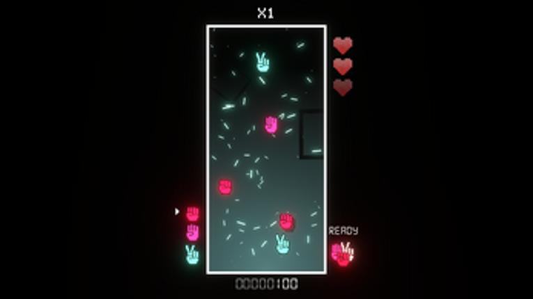 Rock-Paper-Scissor Retro Arcade Image