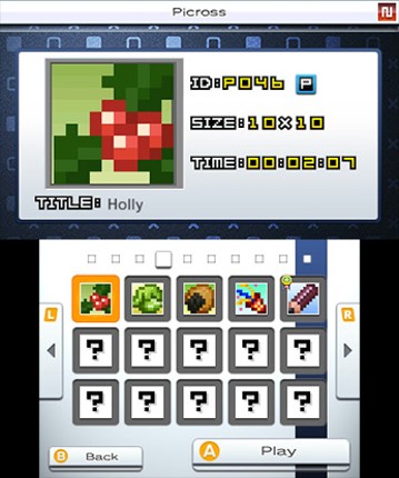 Picross e8 screenshot