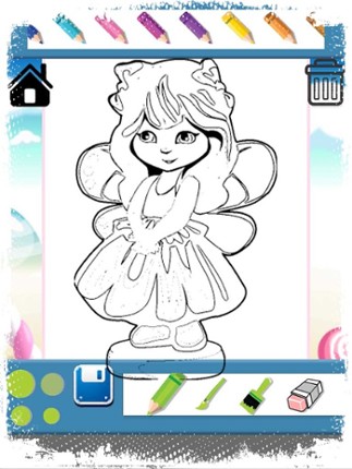 Princess Paint Draw Coloring good drawings for kid Image