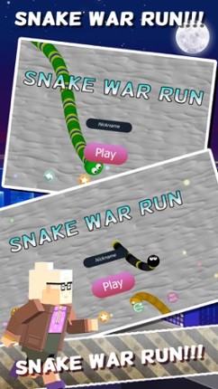 Snake War Run - eat color games Image