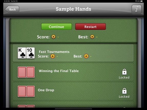 Tournament Poker Coach screenshot