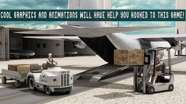 Transport Truck Cargo Plane 3D Image