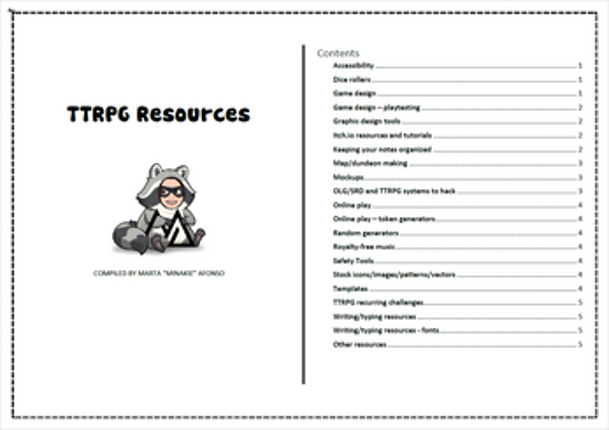 TTRPG Resources screenshot