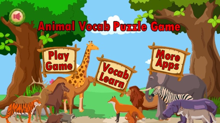 Animuzzle : Animal Vocabulary Puzzle Game for Kids screenshot