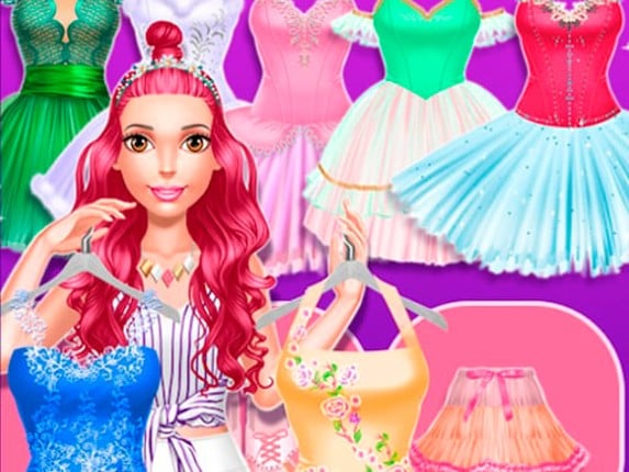 Beautiful Ballerina Magazine Dress Up Game Cover