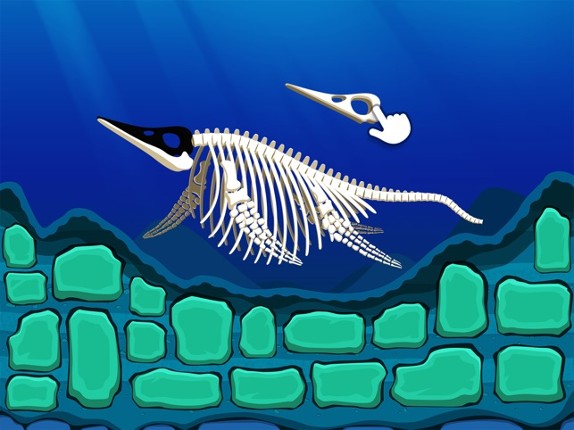 Dinosaur Park 3: Sea Monster - Fossil dig &amp; discovery dinosaur games for kids in jurassic park screenshot