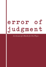 Error of Judgment Image