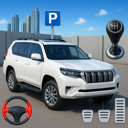 Real Prado Game: Parking Zone Image