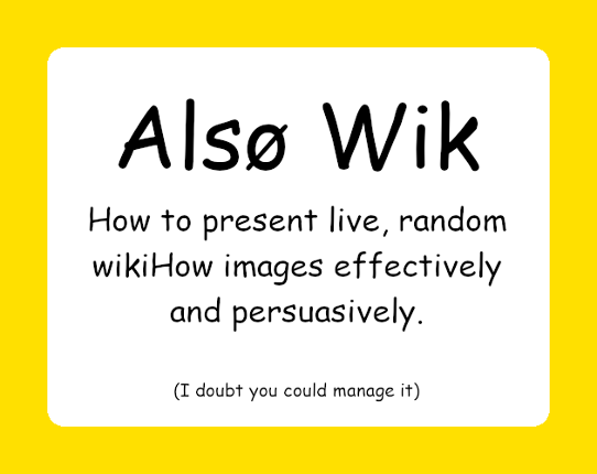 Alsø Wik: A Wiki Presentation Game Game Cover